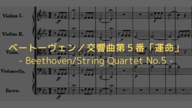 【運命は扉を叩かない！？】ベートーヴェン／交響曲第５番「運命」解説