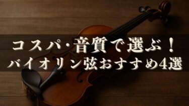 コスパ・音質最高！バイオリン歴35年が選ぶおすすめ弦4選【10,000円前後・長持ち】